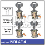 Door Lock set 4 NDL4F-4 - Nice Products | Universal Auto Spares