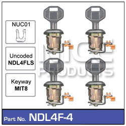 Door Lock set 4 NDL4F-4 - Nice Products | Universal Auto Spares