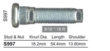 Wheel Stud S997 - Nice Products | Universal Auto Spares