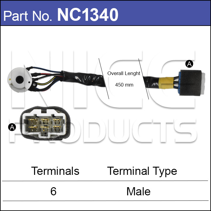 Ignition Switch NC1340 - Nice Products | Universal Auto Spares