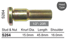 Wheel Stud S264 - Nice Products | Universal Auto Spares