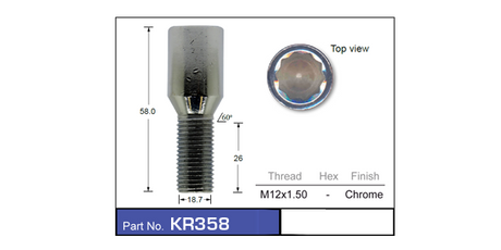 One Piece Stud KR358 - Nice Products | Universal Auto Spares