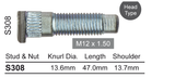 Wheel Stud S308 - Nice Products | Universal Auto Spares