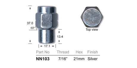 Wheel Nut NN103 - Nice Products | Universal Auto Spares