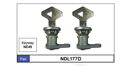 Door Locks pair NDL177D - Nice Products | Universal Auto Spares
