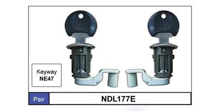 Door Locks pair NDL177E - Nice Products | Universal Auto Spares