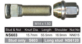 Stud & Nut NS603 - Nice Products | Universal Auto Spares
