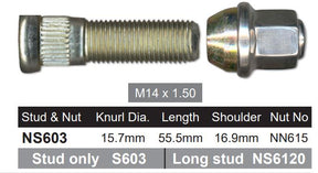 Stud & Nut NS603 - Nice Products | Universal Auto Spares