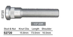 Long wheel stud S2720-100 - Nice Products | Universal Auto Spares