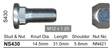 Stud & Nut NS430 - Nice Products | Universal Auto Spares