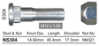 Stud & Nut NS304 - Nice Products | Universal Auto Spares