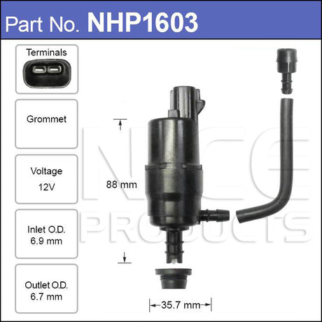 Headlamp Pump NHP1603 - Nice Products | Universal Auto Spares