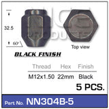 Wheel Nut NN304B-5 - Nice Products | Universal Auto Spares