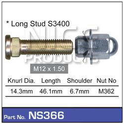 Stud & Nut NS366 - Nice Products | Universal Auto Spares