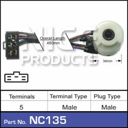 Ignition Switch NC135 - Nice Products | Universal Auto Spares