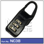Combination Lock Black NC3B - Nice Products | Universal Auto Spares