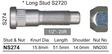 Stud & Nut NS274 - Nice Products | Universal Auto Spares