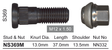 Stud & Nut NS369M - Nice Products | Universal Auto Spares