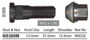 Stud & Nut NS369M - Nice Products | Universal Auto Spares