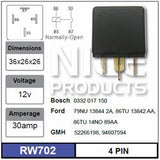 Relay RW702 - Nice Products | Universal Auto Spares