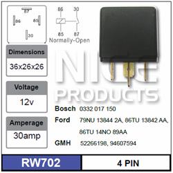 Relay RW702 - Nice Products | Universal Auto Spares