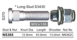 Stud & Nut NS365 - Nice Products | Universal Auto Spares