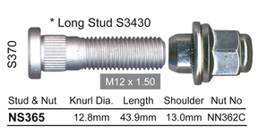 Stud & Nut NS365 - Nice Products | Universal Auto Spares