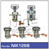 Lock set (4) NIK126B - Nice Products | Universal Auto Spares