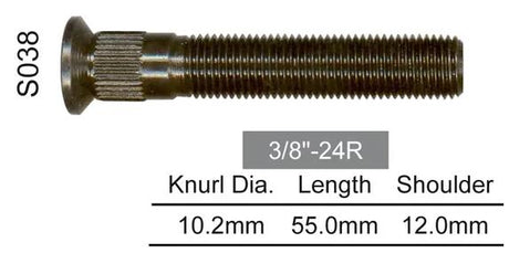 Wheel Stud S038 - Nice Products | Universal Auto Spares