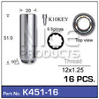 Lock Nuts 16+Key K451-16 - Nice Products | Universal Auto Spares