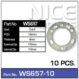Wheel Spacers 10pcs (5 Pairs) WS657-10 - Nice Products | Universal Auto Spares