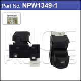 Power Window Switch NPW1349-1 - Nice Products | Universal Auto Spares