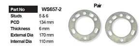 Wheel Spacer (2) WS657-2 - Nice Products | Universal Auto Spares