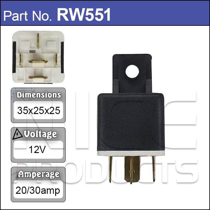 Relay Change Over RW551 - Nice Products | Universal Auto Spares