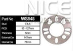 Wheel Spacer (2) WS545-2 - Nice Products | Universal Auto Spares