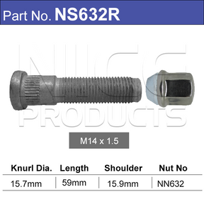 Stud & Nut NS632R - Nice Products | Universal Auto Spares