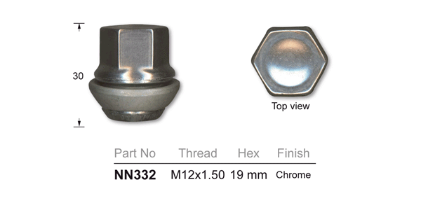 Wheel Nut NN332 - Nice Products | Universal Auto Spares