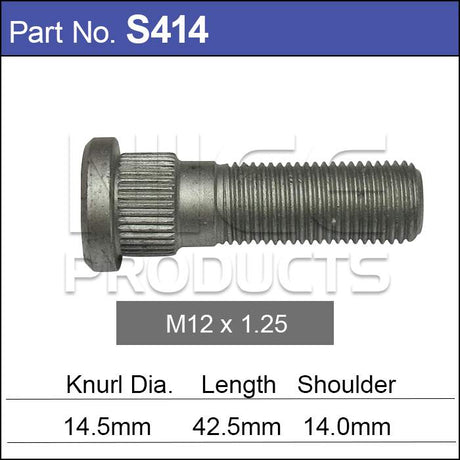 Wheel Stud S414 - Nice Products | Universal Auto Spares