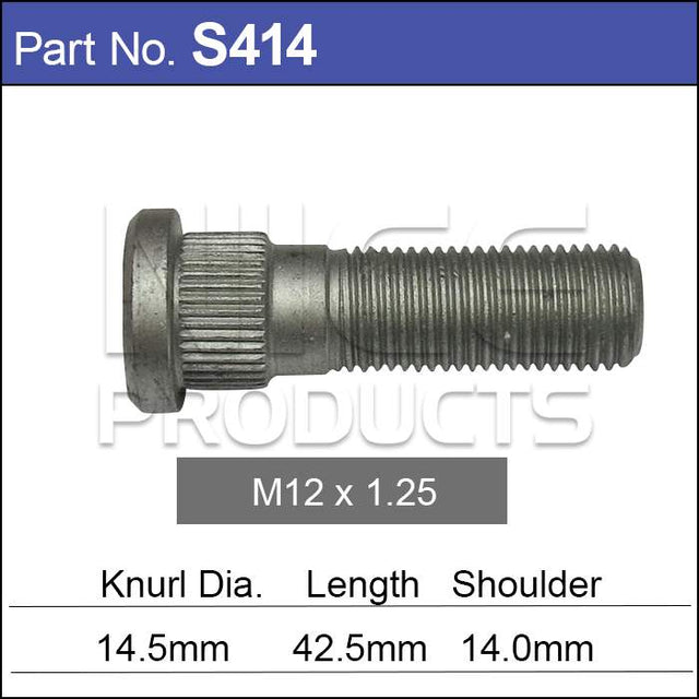 Wheel Stud S414 - Nice Products | Universal Auto Spares