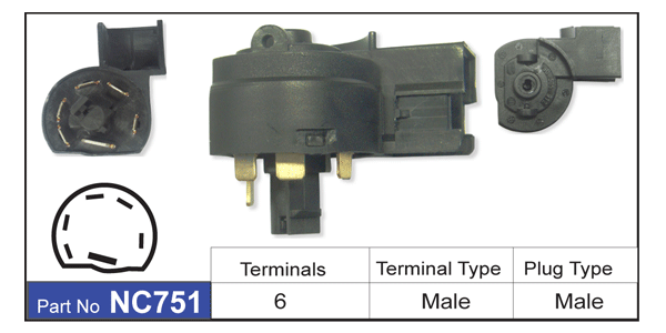 Ignition Switch NC751 - Nice Products | Universal Auto Spares
