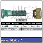 Stud & Nut NS377 - Nice Products | Universal Auto Spares