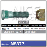 Stud & Nut NS377 - Nice Products | Universal Auto Spares
