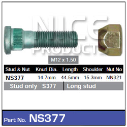 Stud & Nut NS377 - Nice Products | Universal Auto Spares