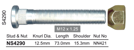 Stud & Nut NS4290 - Nice Products | Universal Auto Spares