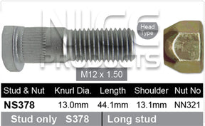 Stud & Nut NS378 - Nice Products | Universal Auto Spares