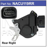 Rear Door Lock Actuator NACU119RR - Nice Products | Universal Auto Spares