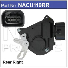 Rear Door Lock Actuator NACU119RR - Nice Products | Universal Auto Spares