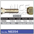 Stud & Nut NS354 - Nice Products | Universal Auto Spares