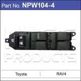 Power Window Switch NPW104-4 - Nice Products | Universal Auto Spares