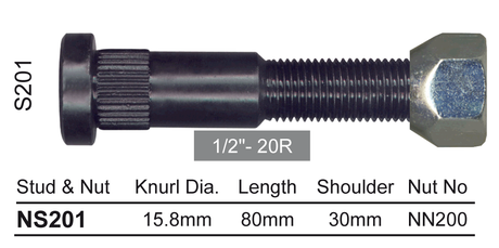 Stud & Nut NS201 - Nice Products | Universal Auto Spares